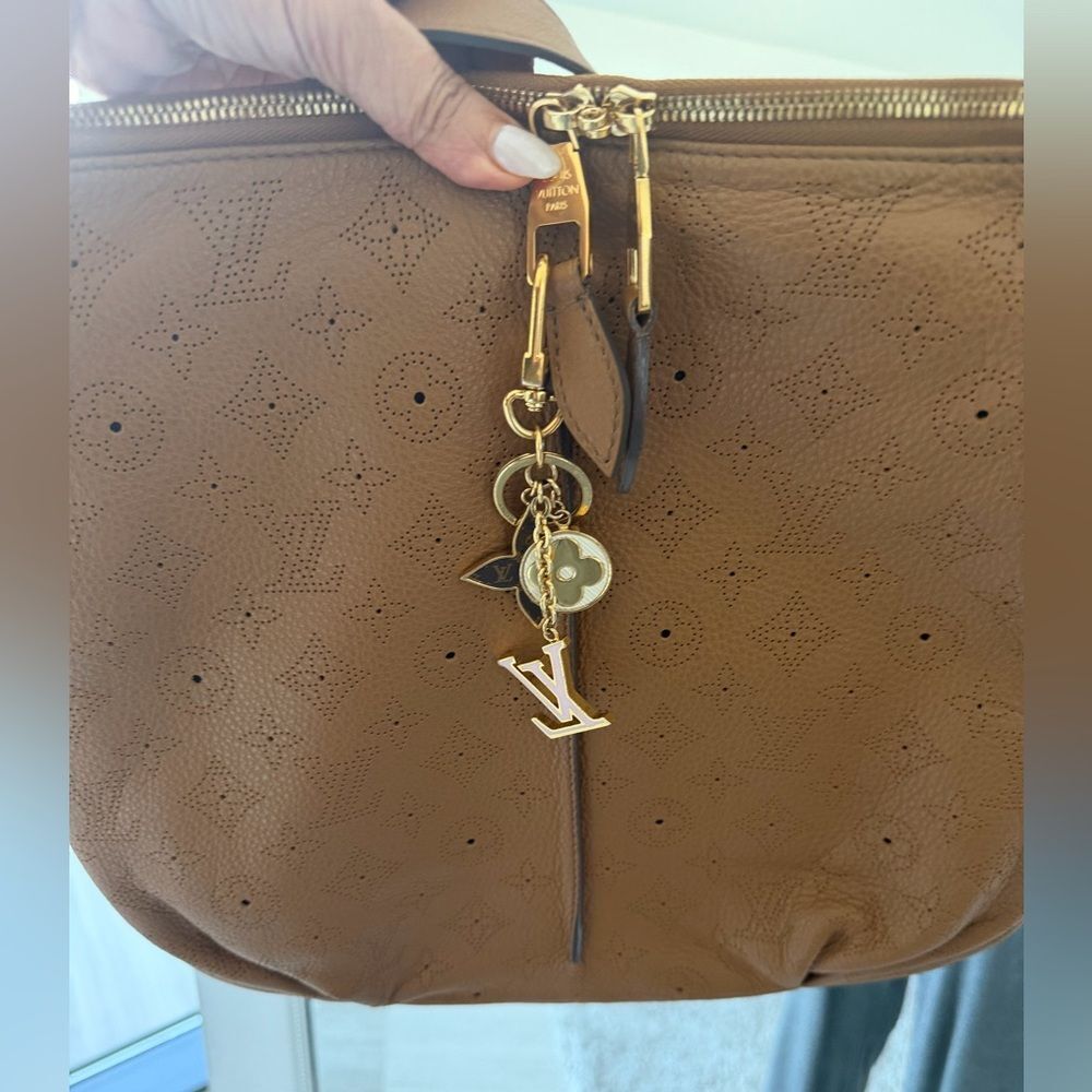 Louis Vuitton Caramel Crossbody Handbag with Bag Charm and Pouchette - Picture 3 of 16